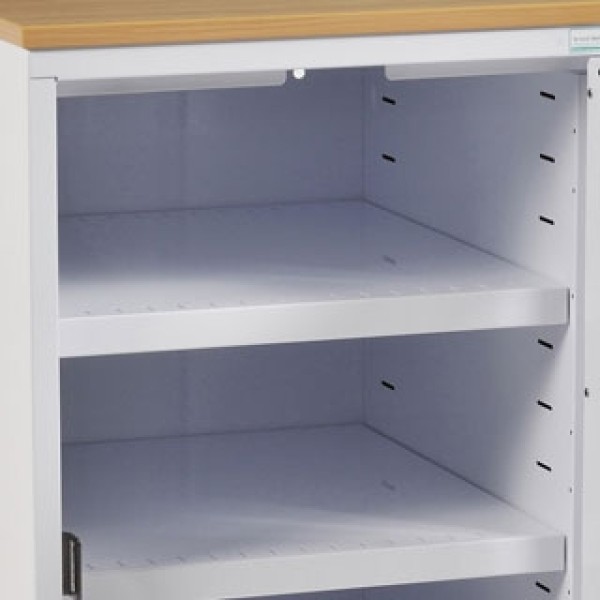 Bristol Maid Storage Cupboard 870mm High - L/H Hinge - Flat Shelves (BU025)