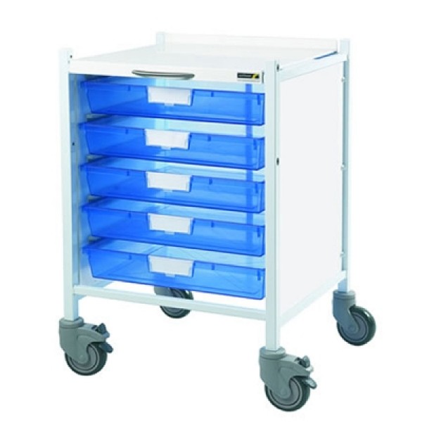 Sunflower Vista 40 Trolley with 5 Single Blue Trays (Sun-MPT40B)