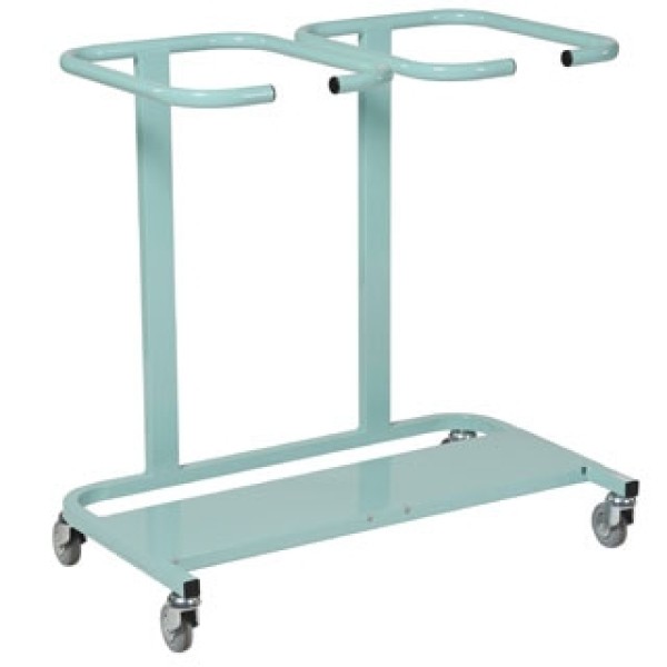 Bristol Maid Mild Steel Linen Trolley - Cantilever Frame, Double Bag (WT62MS)