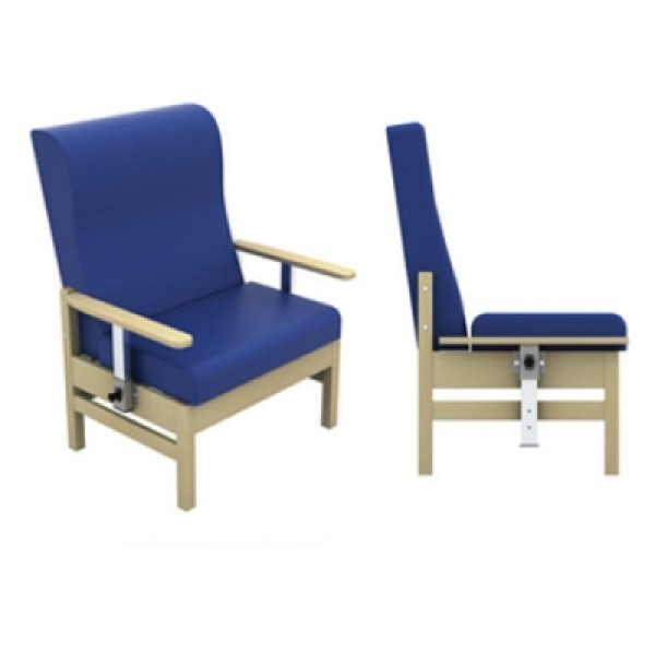 Sunflower Atlas High Back 40st Bariatric Arm Chair With Drop Arms & Anti-bacterial Vinyl Upholstery (CHA55DAVYL)