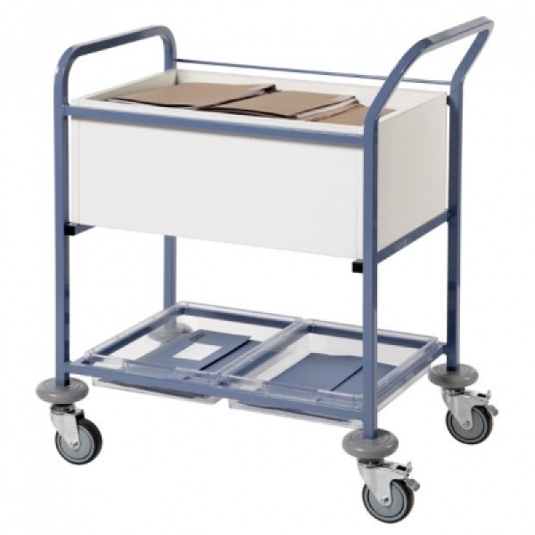 Sunflower Medical Records Transfer Trolley - Open (Sun-MRTT1)