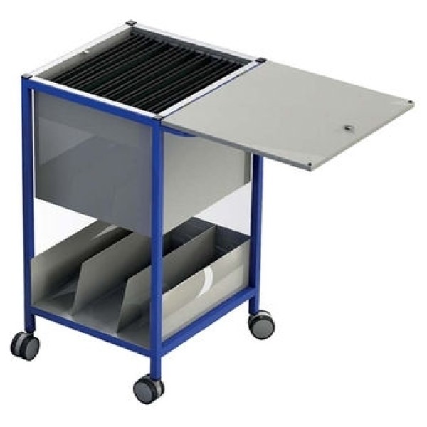 Freeway Single Notes Trolley 612mm WIde - With Lockable Lid & Lower Tray (FW3952)