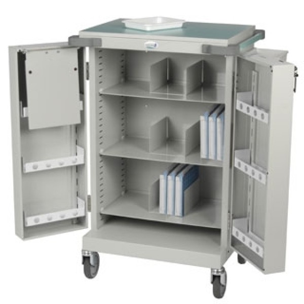 Bristol Maid Monitored Dosage Trolley - Double Door 56 Nomad Casssettes Capacity (UD240CL)