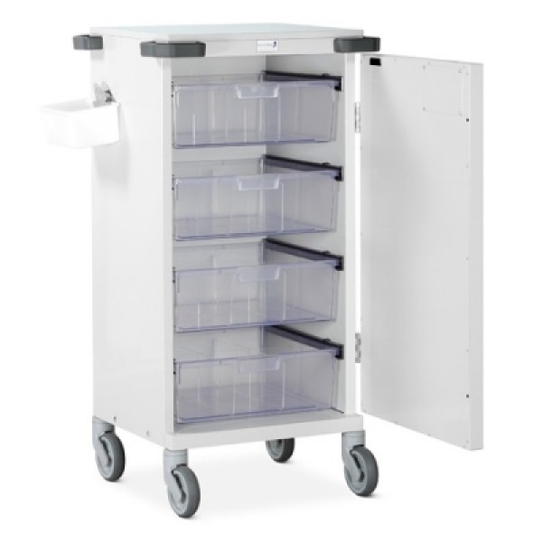 Bristol Maid Pharmacy Trolley - Patient Administration with Electronic Lock - 24 Compartments (PTS/EPB/PA24)