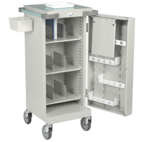 Bristol Maid Monitored Dosage Trolley - Single Door 30 Nomad Casssettes Capacity and Code Lock (UD140CL)