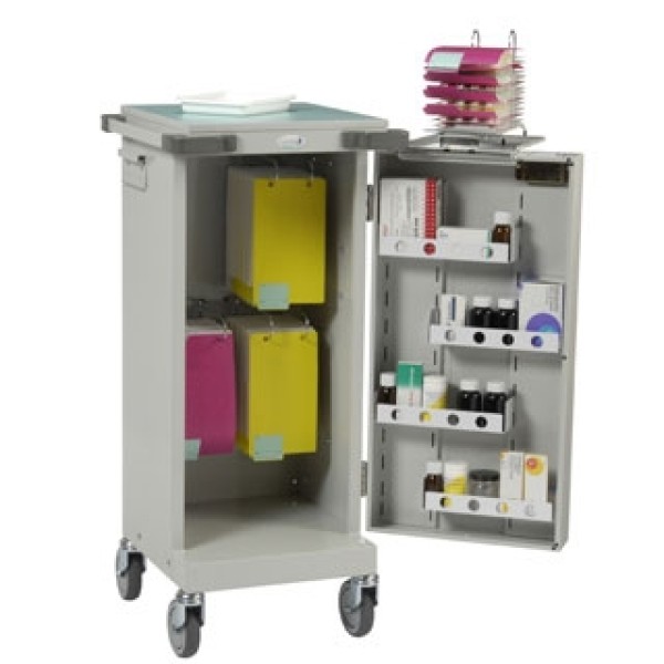 Bristol Maid Monitored Dosage Trolley - Single Door MDS Frame (UD110)