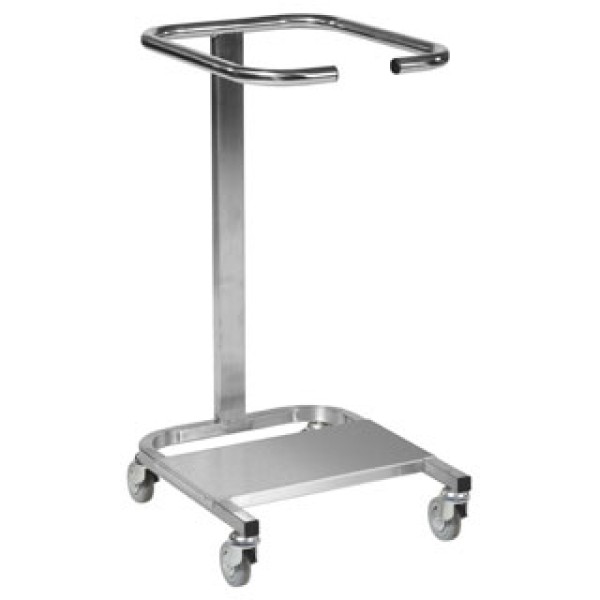 Bristol Maid Stainless Steel Linen Trolley - Cantilever Frame, Single Bag (WT6SS)