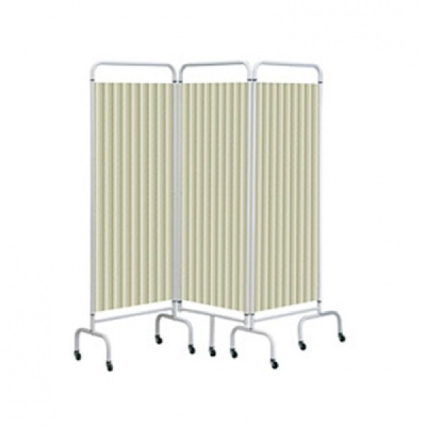 Sunflower Three Panel Screen with Disposable Curtains -  Beige  (Sun-MF3DCB)