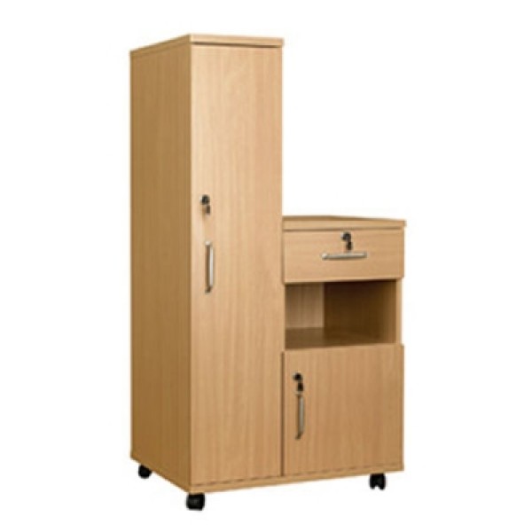 Sunflower Bedside Cabinet - Combination Unit - Right Hand Hinges with Locks (Sun-CBHBC5/MFC/LOCKS)