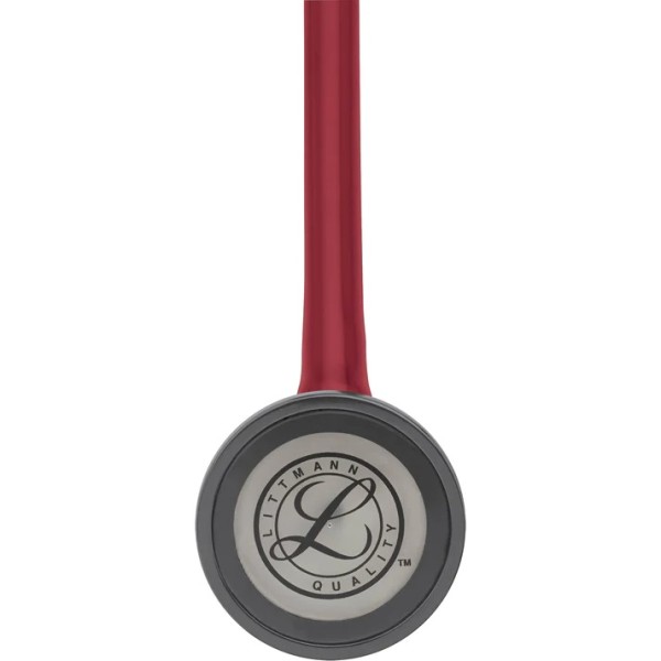 3M Littmann Master Cardiology Stethoscope, Standard Finish Chestpiece, Burgundy Tube (2163)