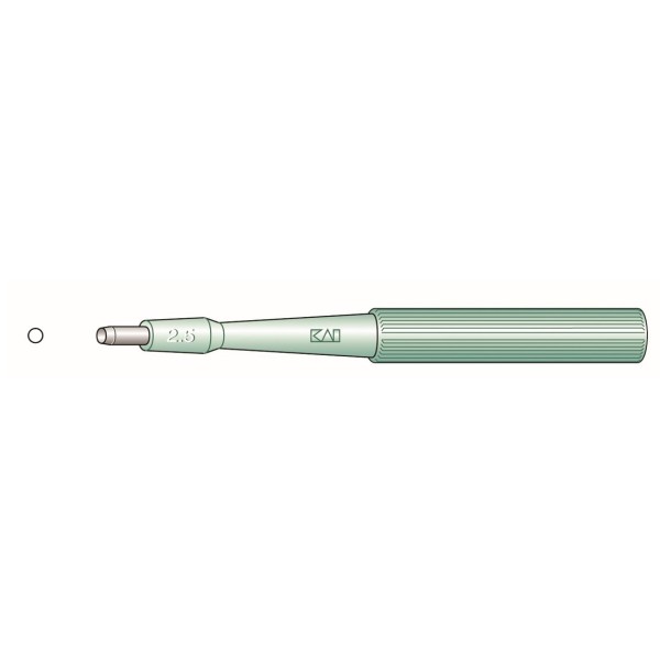 KAI 2.5mm Diameter Sterile Single Use Biopsy Punch (Box of 20) (BP-25F) 