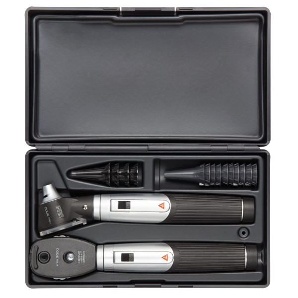 Heine Mini 3000 Combi Set with DI Otoscope, 2 Handles, Hard Eco Storage Case (D-873.21.021)