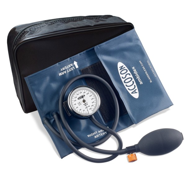 Accoson POCKET Aneroid Sphygmomanometer - with Adult Ambidex Cuff (0312A)