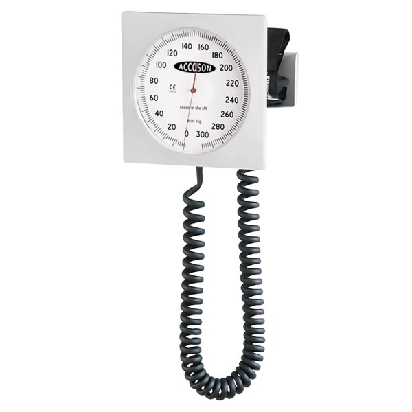 Accoson SIX 00 Aneroid Sphygmomanometer Wall Model with Adult Ambidex Velcro Cuff (0642A)