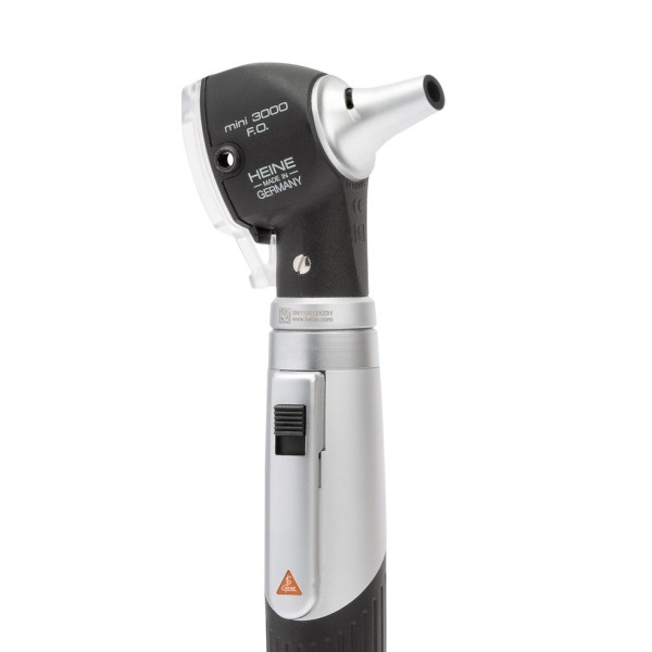 Heine Mini 3000 F.O Otoscope Kit 2.5V - Battery Handle + Reusable Tips + AllSpec Disposable Tips (D-001.70.120)