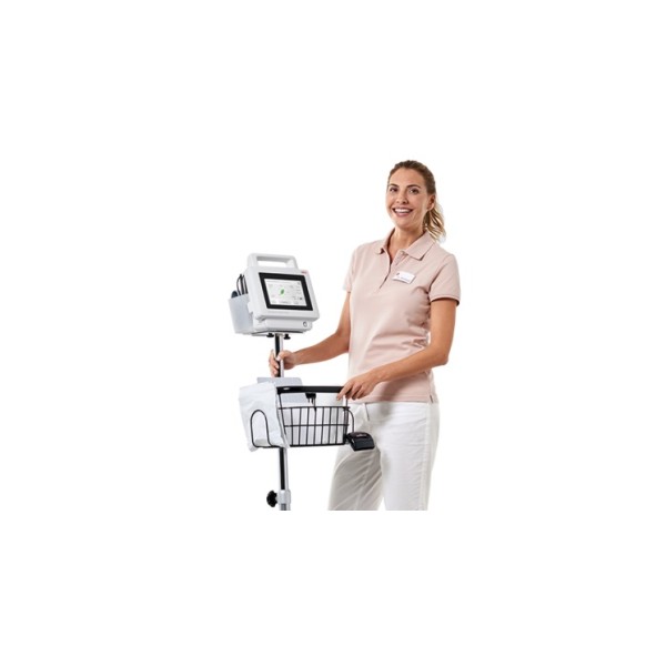 Seca 475 Rolling stand with basket for the mobile use of the seca mVSA vital signs monitor 535