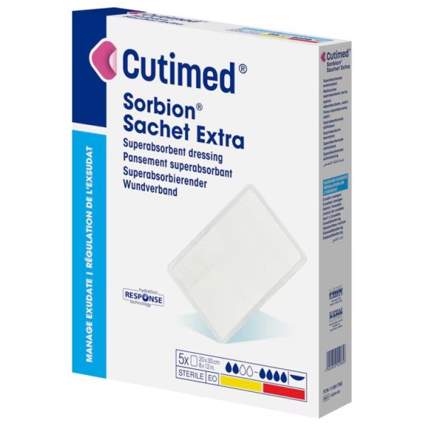 Cutimed Sorbion Sachet Extra Dressing 20cm x 20cm (Pack of 5)