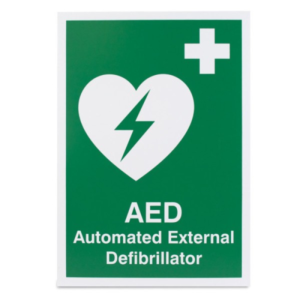 Reliance AED / Defibrillator Vinyl Sign 200 x 150mm (RL4882)