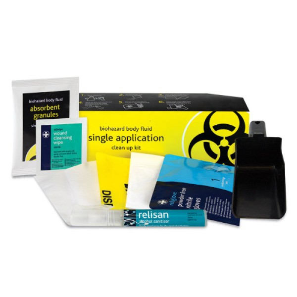 Reliance Biohazard Body Fluid Clean Up Kit 5 Applications Aura3 Box (RL718)