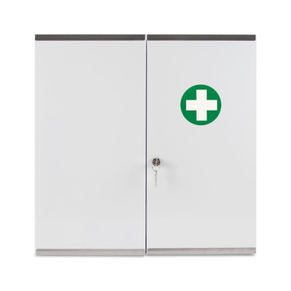 Reliance Budapest Double Metal First Aid Cabinet with Lock 53 x 53 x 19cm (RL215)