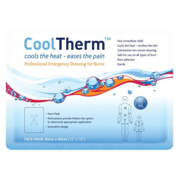 Reliance CoolTherm Dual Purpose Face Mask Dressing 30cm x 40cm (Box of 5) (RL5925)