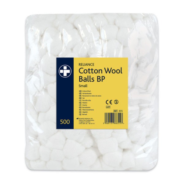 Reliance Cotton Wool BP Small (Pack of 500) (RL355)