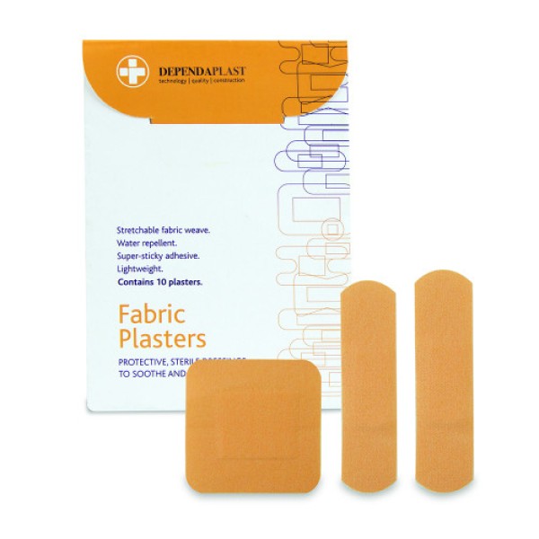 Reliance Dependaplast Fabric Plasters Sterile Assorted (Wallet of 10) (RL510)