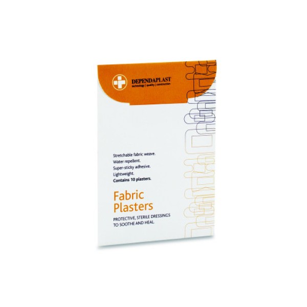 Reliance Dependaplast Fabric Plasters Sterile Assorted (Wallet of 10) (RL510)