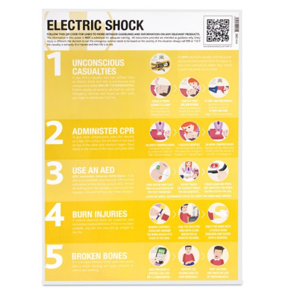 Reliance Electric Shock Guidance Poster - Laminated (RL4520)