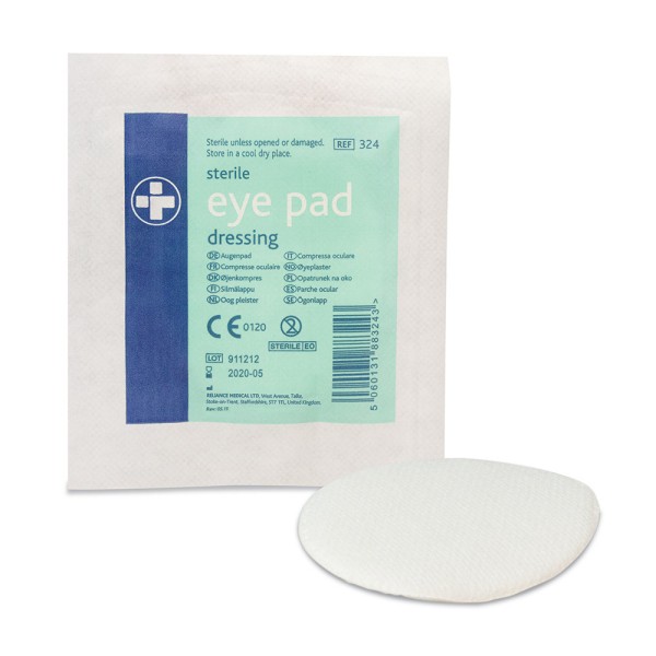 Reliance Eye Pad Dressing 7.5cm x 5.5cm (RL324)