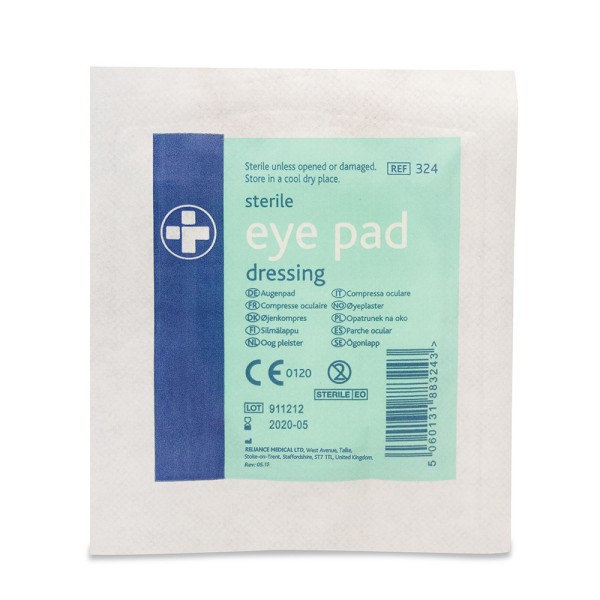 Reliance Eye Pad Dressing 7.5cm x 5.5cm (RL324)