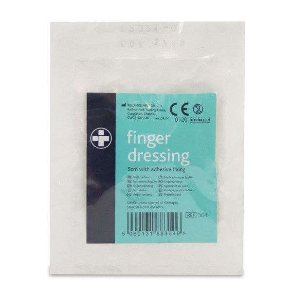 Reliance Finger Dressing With Adhesive Fixing Large 5cm (RL364)