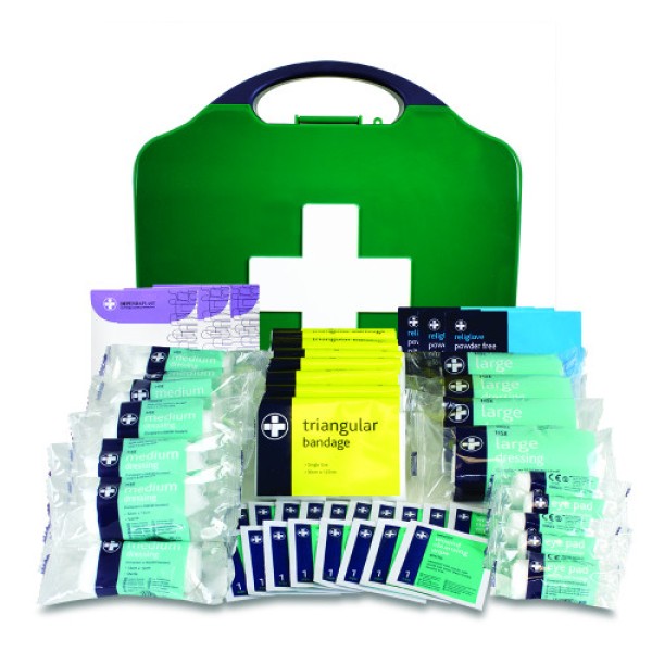 Reliance HSE 50 Person First Aid Kit in Large Green Aura3 Box (RL114)