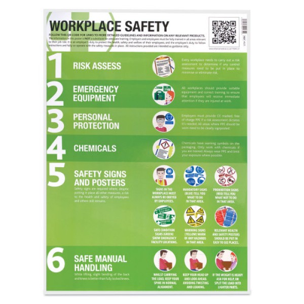 Reliance Health & Safety at Work Guidance Poster - Laminated (RL4525)