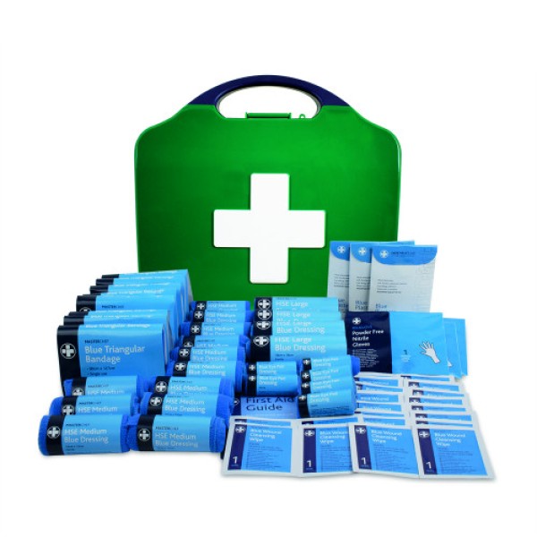 Reliance Masterchef Catering HSE 50 Person First Aid Kit in Large Green Aura3 Box (RL191)