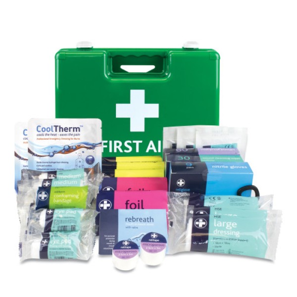 Reliance BS8599-1:2019 Medium Workplace First Aid Kit in Green Sorrento Box (RL3271)