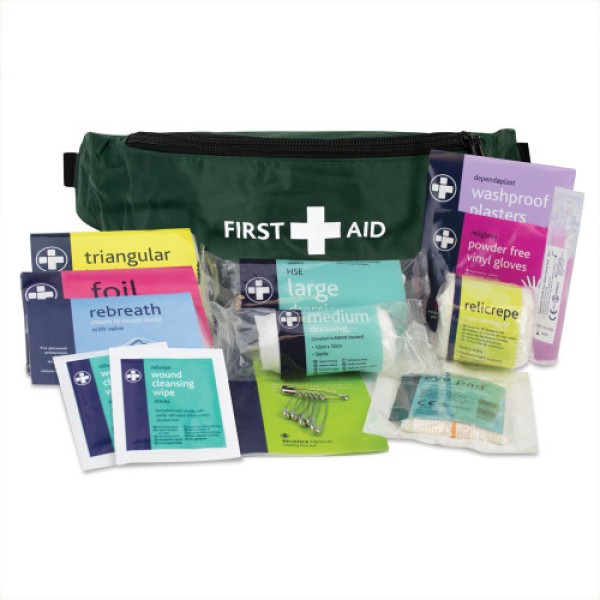 Reliance Playground First Aid Kit in Green Riga Bumbag (RL136)