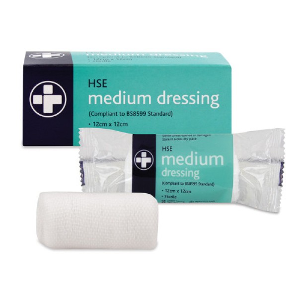 Reliance Sterile HSE Dressing Boxed Medium 12cm x 12cm (RL313)