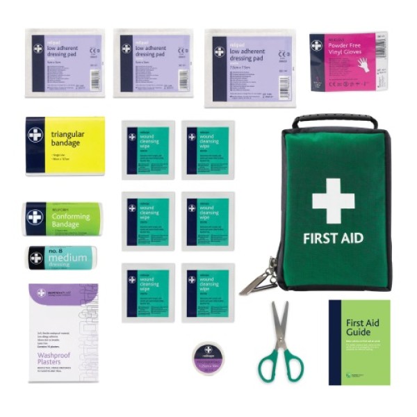 Reliance Travel First Aid Kit in Green Helsinki Bag (RL151)