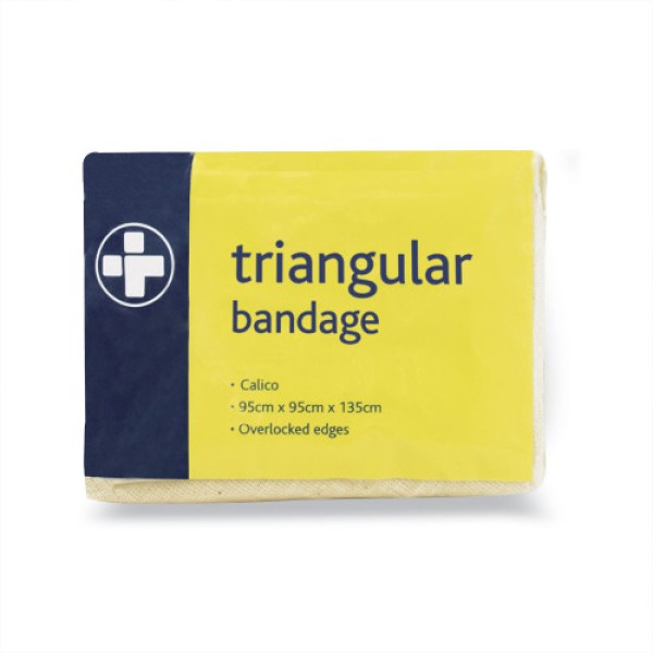 Reliance Triangular Bandage 90cm x 135cm, Calico, Hemmed (RL415)