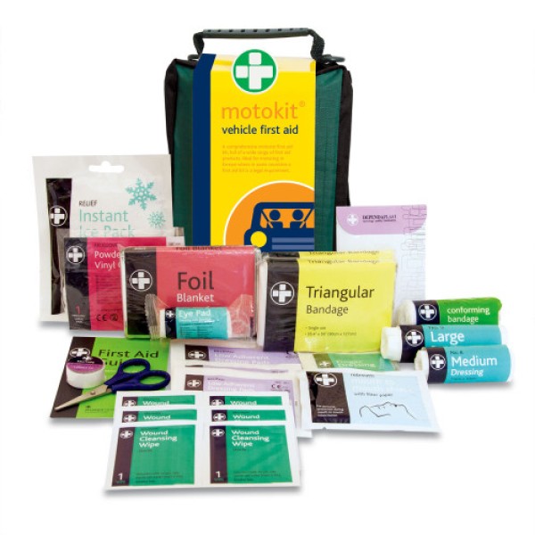 Reliance Vehicle First Aid Kit in Green Stockholm Bag (RL156)