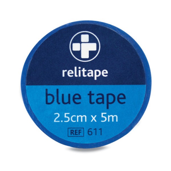 Relitape Blue Washproof Tape 2.5cm x 5m (RL611)