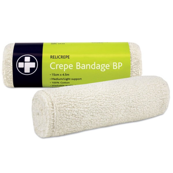 Relicrepe Crepe Bandage 15cm x 4.5m Roll (RL444)