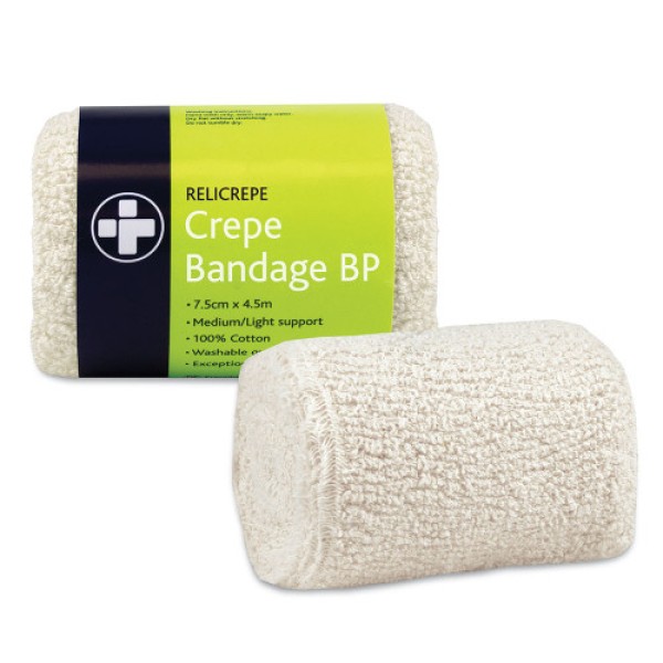 Relicrepe Crepe Bandage 7.5cm x 4.5m Roll (RL442)