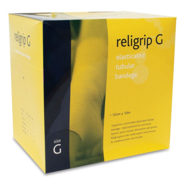 Religrip Natural Elasticated Tubular Bandage G for Large Thighs (12cm x 10m) (RL467)