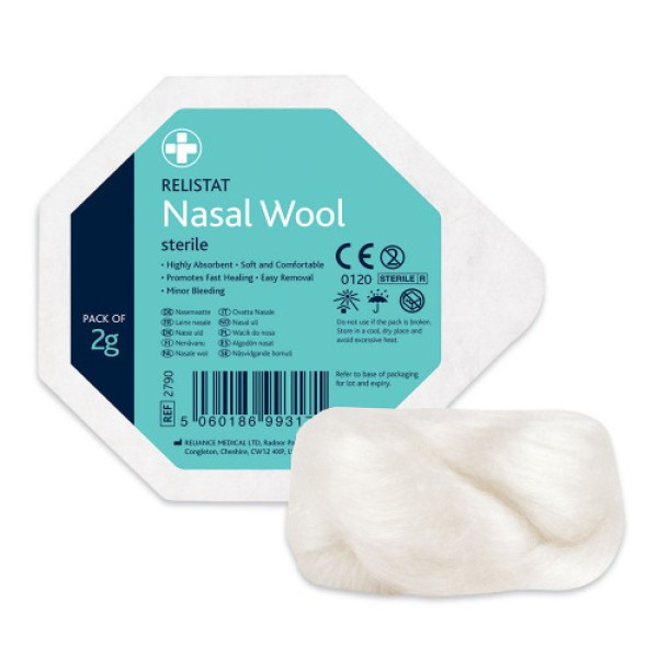 Relistat Nasal Wool 2g x 30mm (Pack of 5) (RL2790)