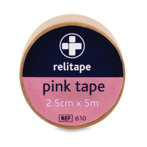 Relitape Pink Washproof Tape 2.5cm x 5m (RL610)