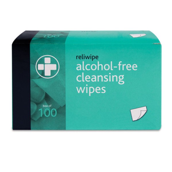 Reliwipe Cleansing Wipes with Cetrimide (Box of 100) (RL741)